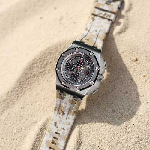Rubber Strap for Audemars Piguet Royal Oak Offshore (44mm) - Desert Digi Camo