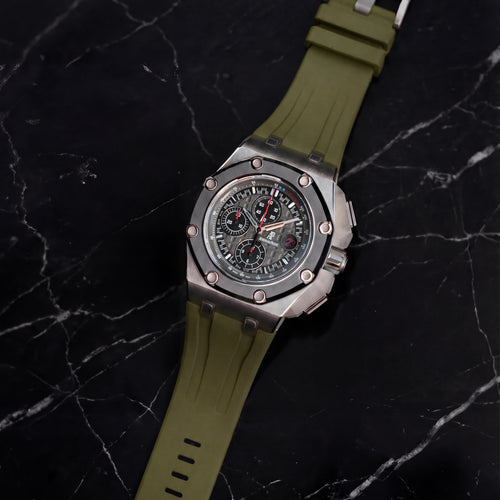 Rubber Strap for Audemars Piguet Royal Oak Offshore (44mm) - Olive Green