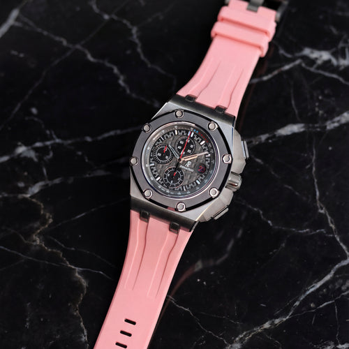 Rubber Strap for Audemars Piguet Royal Oak Offshore (44mm) - Flamingo Pink