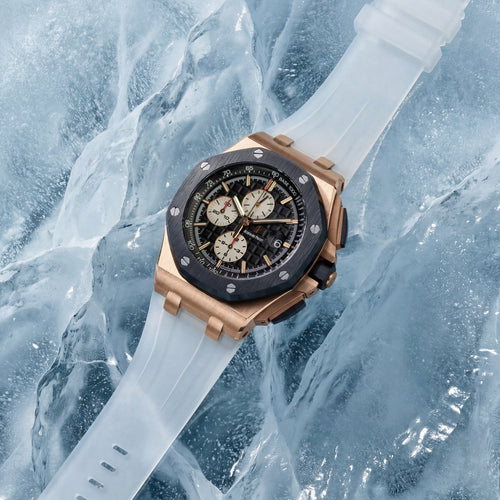Rubber Strap for Audemars Piguet Royal Oak Offshore (44mm) - Translucent Glacier Ice
