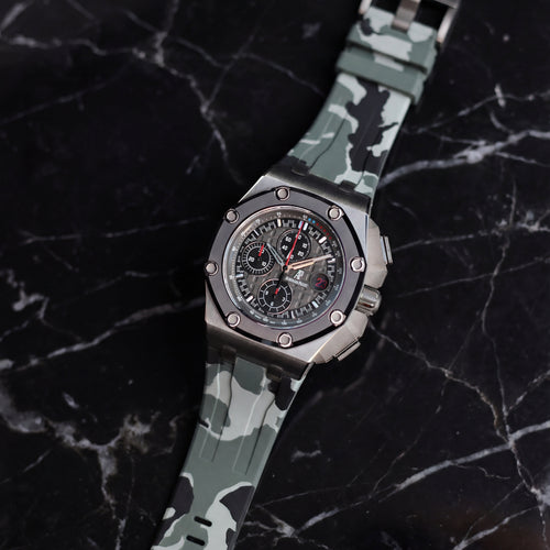 Rubber Strap for Audemars Piguet Royal Oak Offshore (44mm) - Snow Camo
