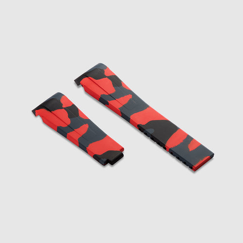 FKM Rubber Strap for Rolex Yacht-Master on Bracelet - Volcanic Camo