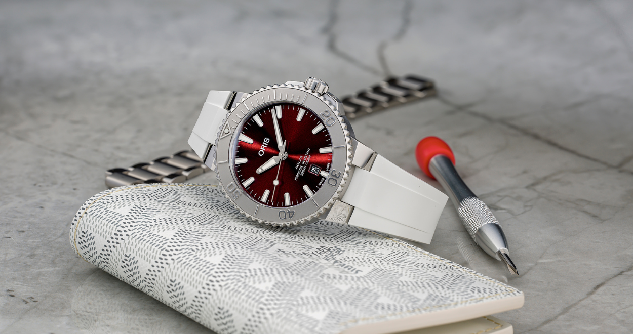 Oris diver rubber strap hotsell