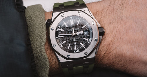 Rubber Strap for Audemars Piguet Diver - Olive Green