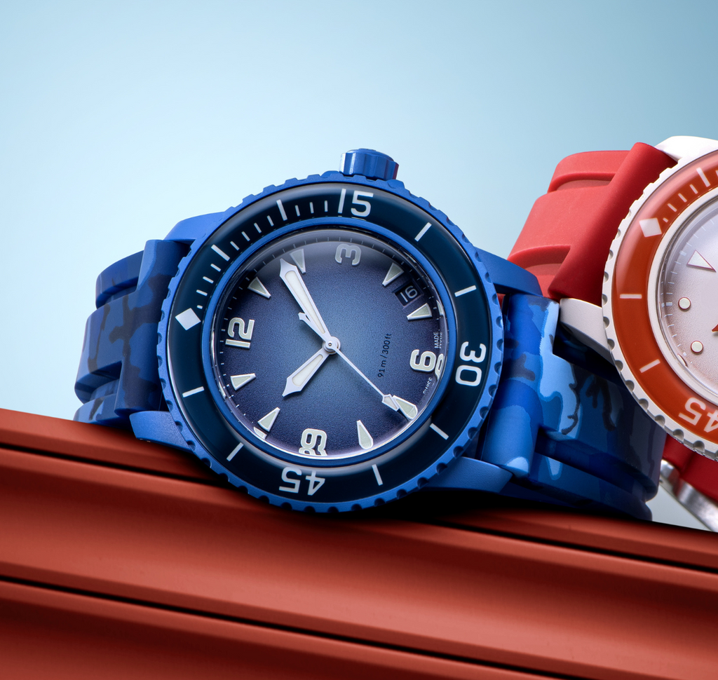 Rubber Strap for Blancpain x Swatch Fifty Fathoms - Ocean Camo