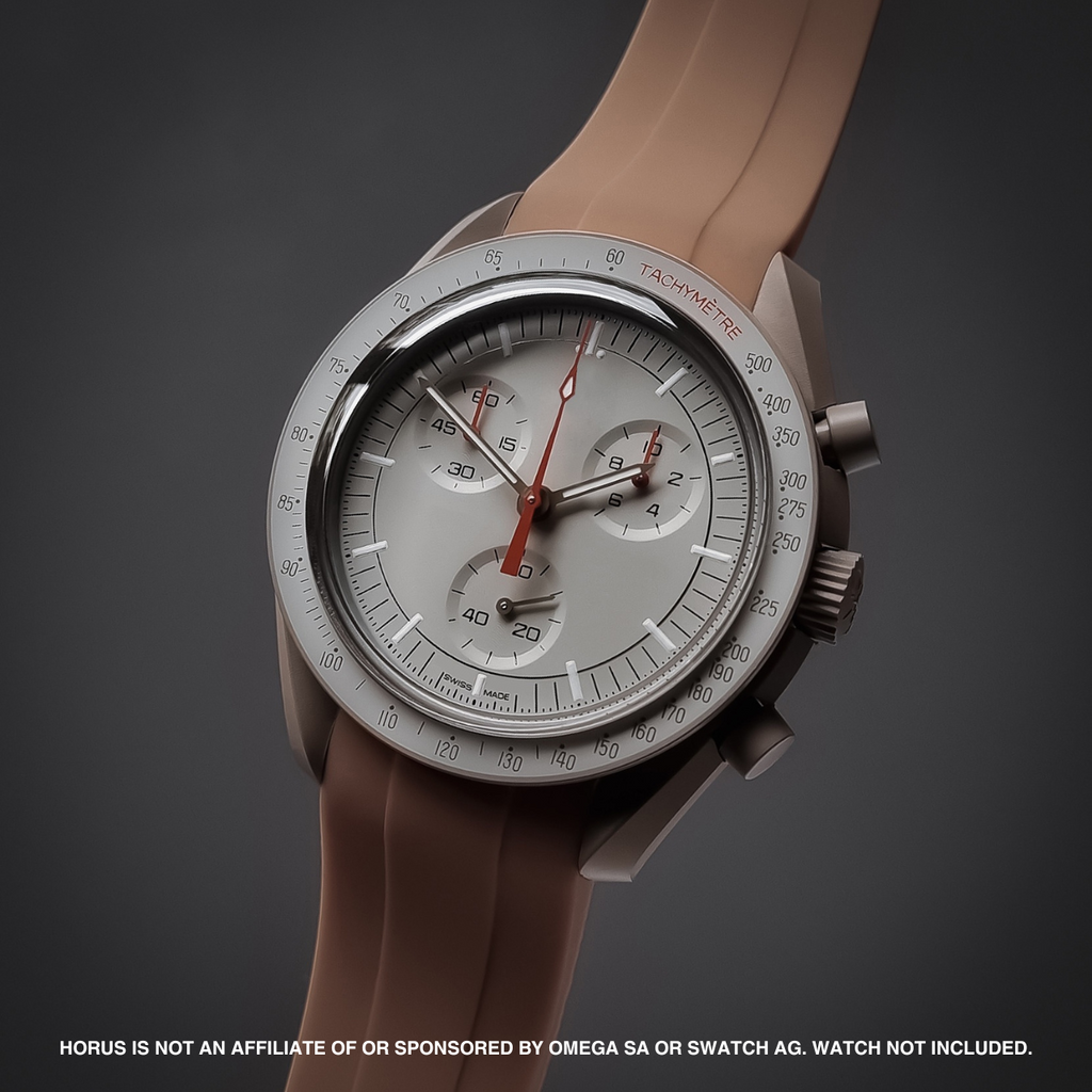 Rubber Strap for Swatch x Omega Moonswatch - Desert Sand