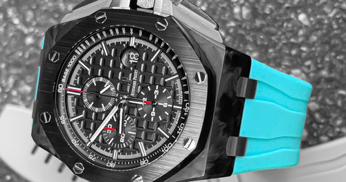 Rubber Strap for Audemars Piguet Royal Oak Offshore (44mm) - Seafoam Blue