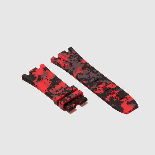 Rubber Strap for Audemars Piguet Royal Oak Offshore (44mm) - Red Digi Camo