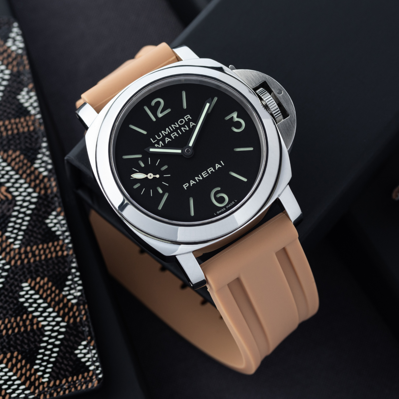 PANERAI ラバーベルト Rubber Strap for Panerai Luminor - Desert Sand