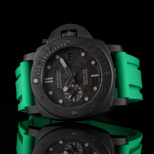 Rubber Strap for Panerai Submersible - Shamrock Green