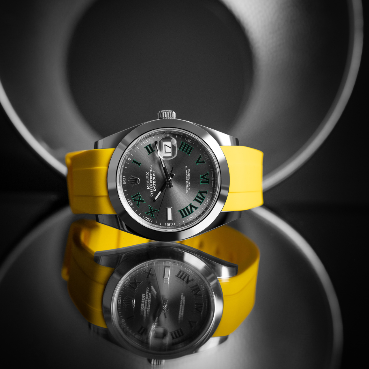 Rubber Strap for Rolex Datejust 41 - Sunshine Yellow