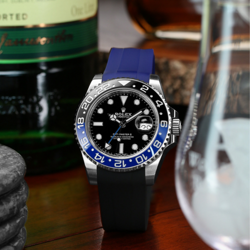 Rubber Strap for Rolex GMT Master II - Navy Blue