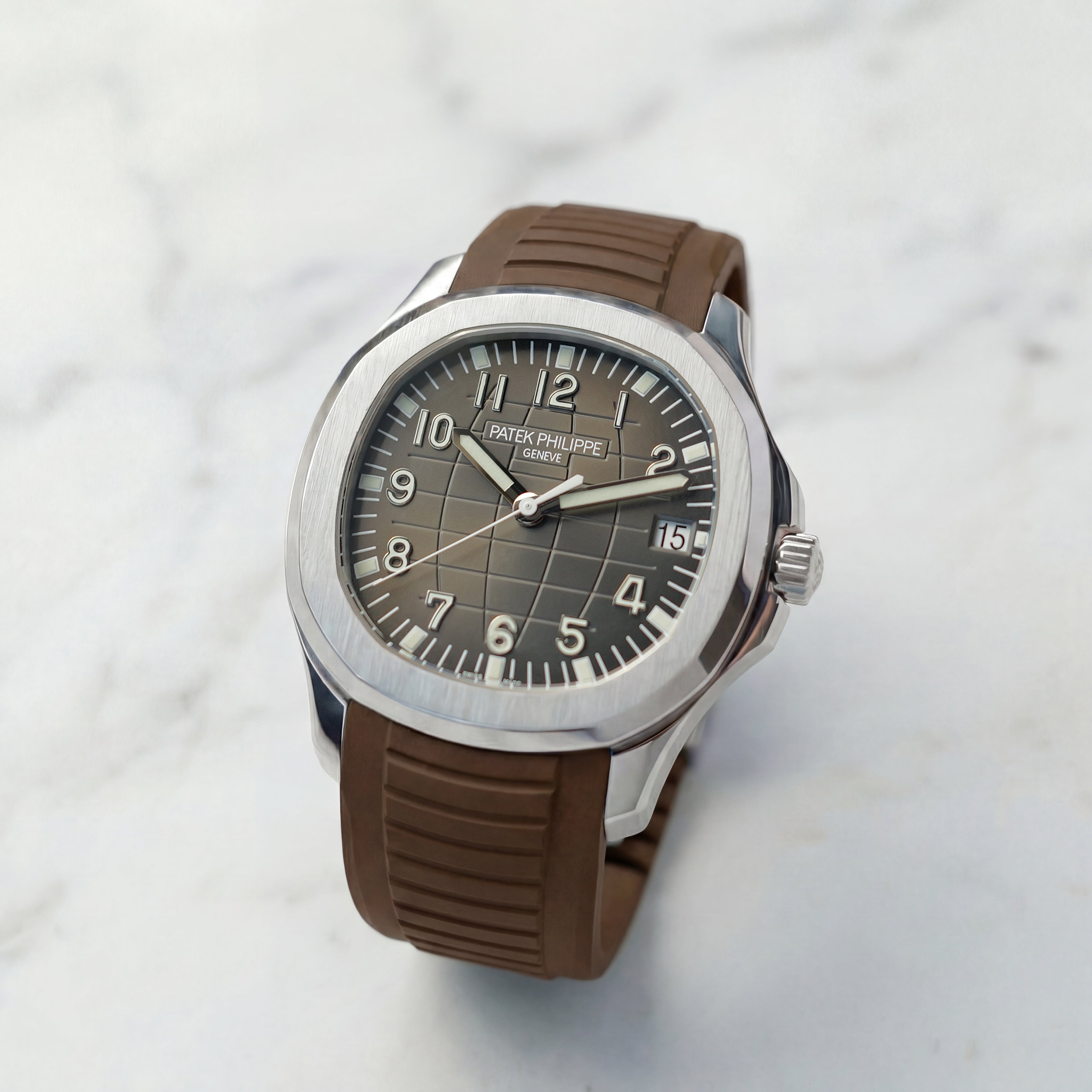 FKM Rubber Strap for Patek Philippe Aquanaut - Mocha