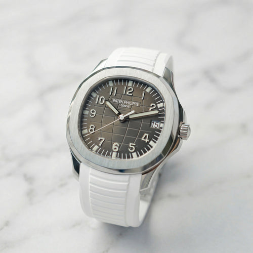 FKM Rubber Strap for Patek Philippe Aquanaut - Polar White