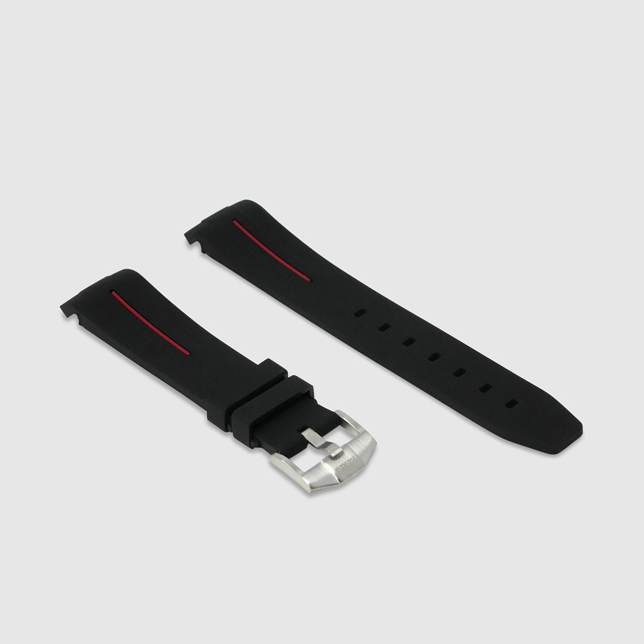 Rubber Strap for Rolex Daytona on Bracelet - Corsa Black & Red
