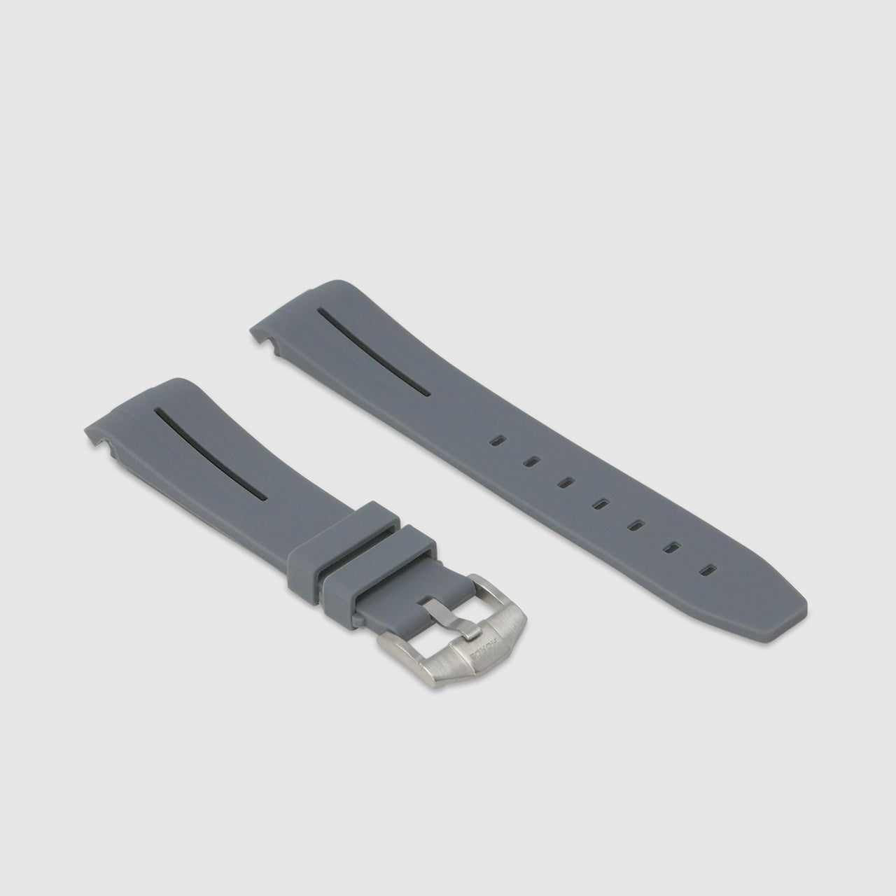 Rubber Strap for Swatch x Omega Moonswatch - Corsa Graphite & Black
