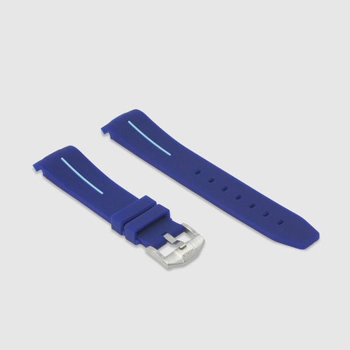 Rubber Strap for Rolex Daytona on Bracelet - Corsa Navy & Seafoam