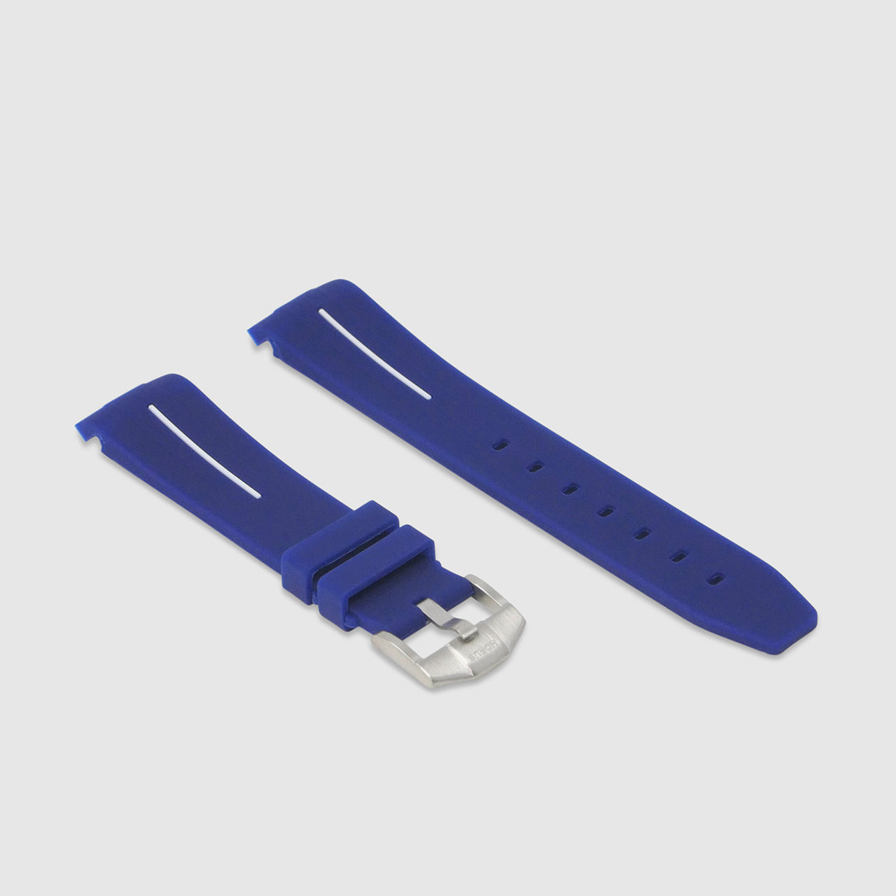 Rubber Strap for Swatch x Omega Moonswatch - Corsa Navy & White