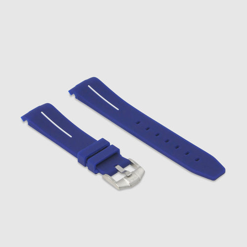 Rubber Strap for Swatch x Omega Moonswatch - Corsa Navy & White