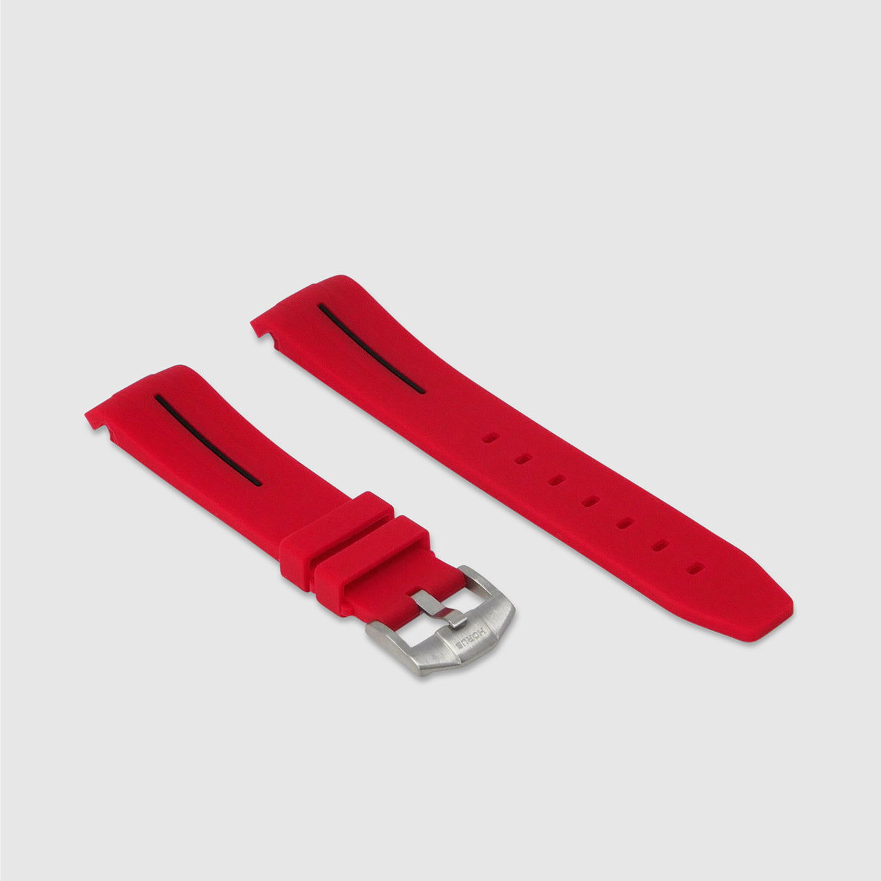 Rubber Strap for Rolex Submariner - Corsa Red & Black