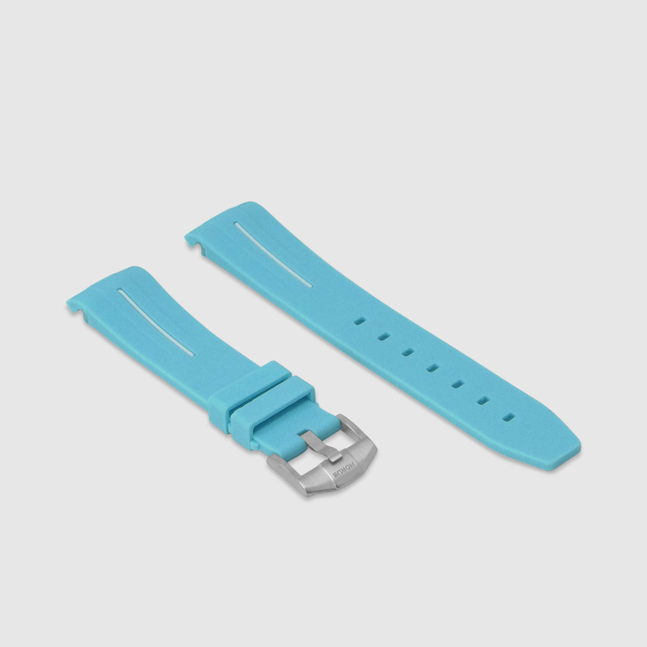 Rubber Strap for Rolex Submariner - Corsa Seafoam & White