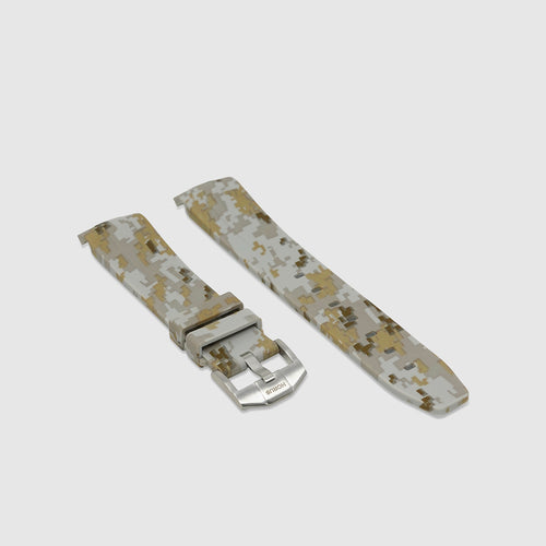 Rubber Strap for Rolex Yacht-Master on Bracelet - Desert Digi Camo