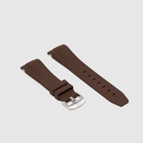 Rubber Strap for Rolex Datejust 41 - Espresso Brown