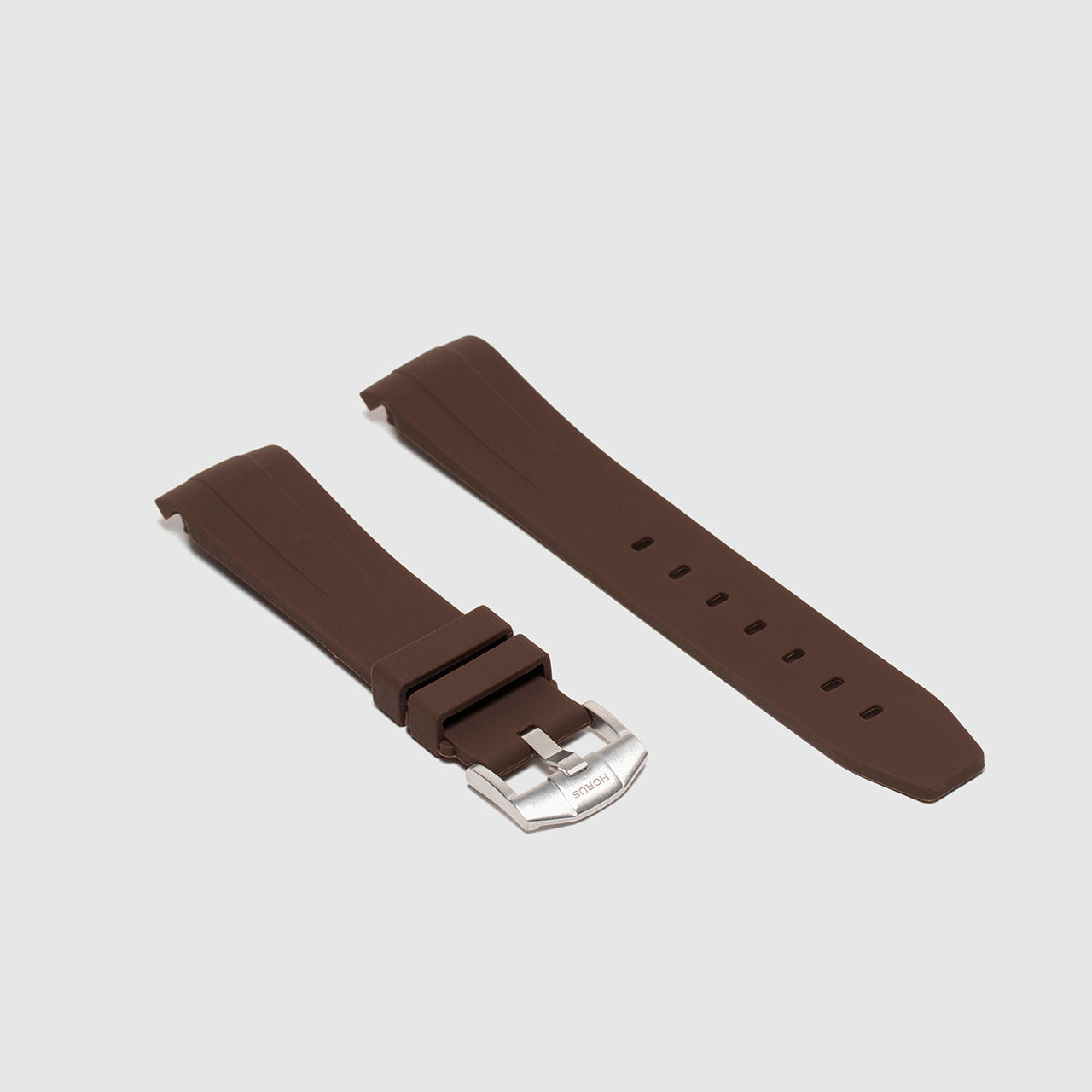 N㊻ロレックス YGF尾錠+ベルト 革バンド Rolex Daytona on Bracelet Espresso Brown Rubber Strap