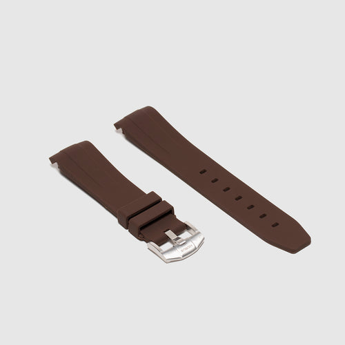Rubber Strap for Rolex GMT Master II - Espresso Brown