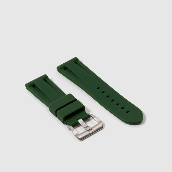 Forest-Green-Rubber-Strap-