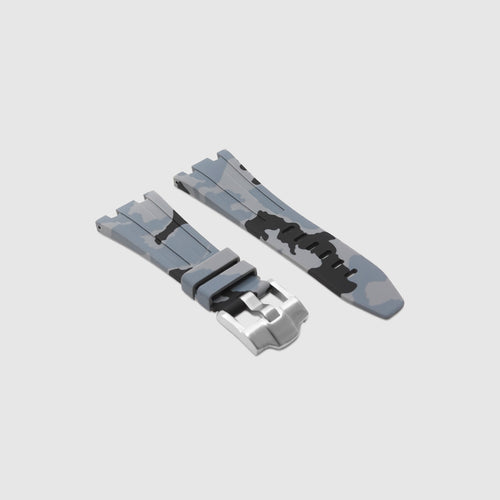 Rubber Strap for Audemars Piguet Diver - Graphite Camo