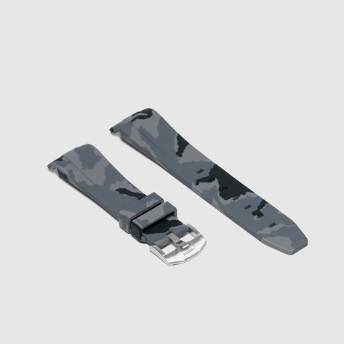 Rubber Strap for Rolex Datejust 41 - Graphite Camo