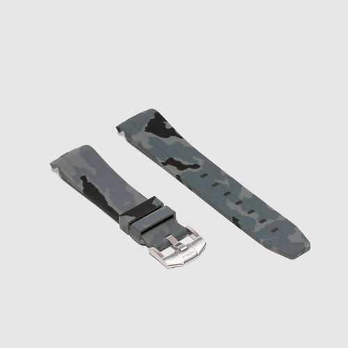 Rubber Strap for Rolex Explorer I - Graphite Camo