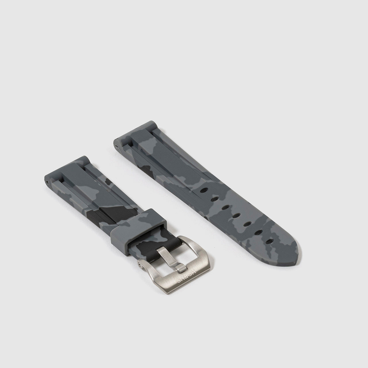 Rubber Strap for Tag Heuer Monaco - Graphite Camo