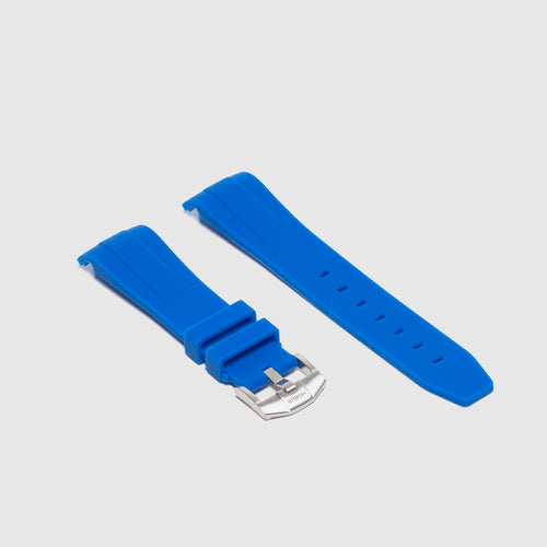 Rubber Strap for Rolex Datejust 41 - Gulfstream Blue