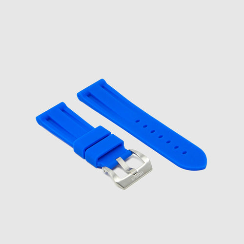 Rubber Strap for Tudor Fastrider Black Shield - Gulfstream Blue
