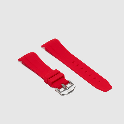 Rubber Strap for Rolex Datejust 41 - Heat Red