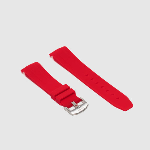 Rubber Strap for Rolex Explorer I - Heat Red