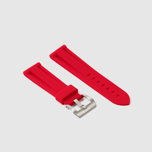 Rubber Strap for Panerai Ferrari Series - Heat Red