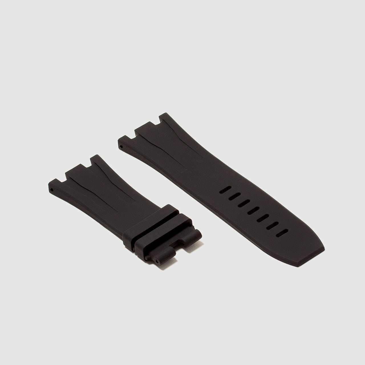 28mm Italian Calf Leather Watch Band For Audemars Piguet Royal Oak Offshore, Black With Red Stitching, Ewatchparts