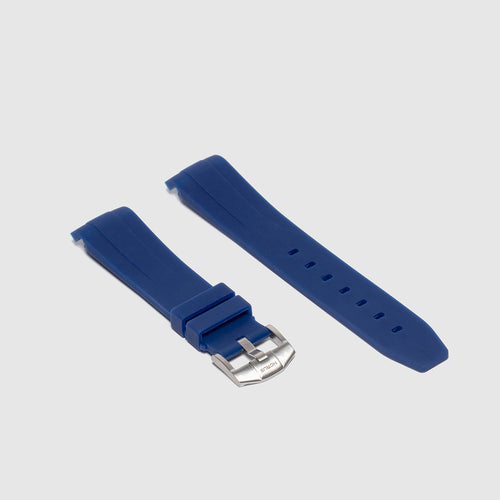 Rubber Strap for Rolex Explorer I - Navy Blue