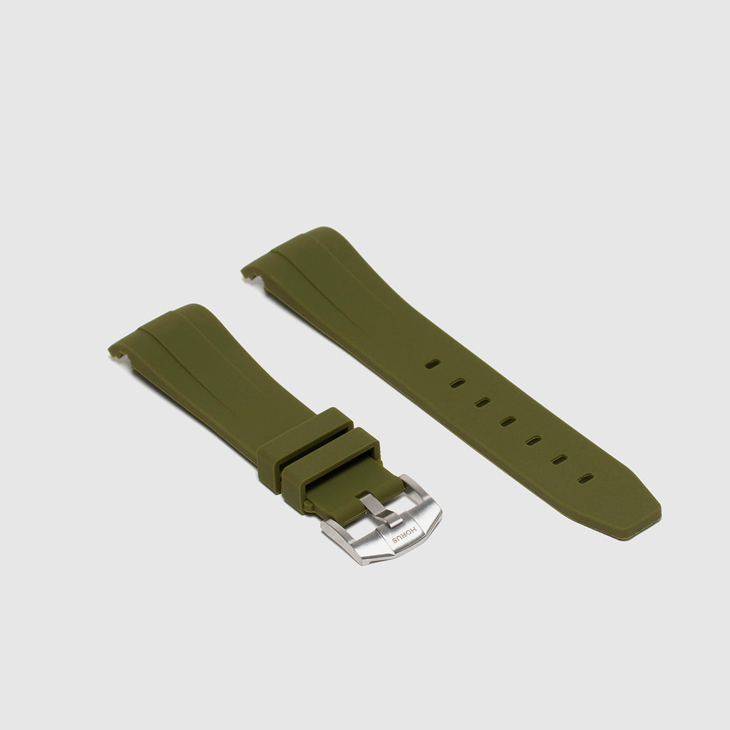 Olive-Green-Rubber-Strap-For-