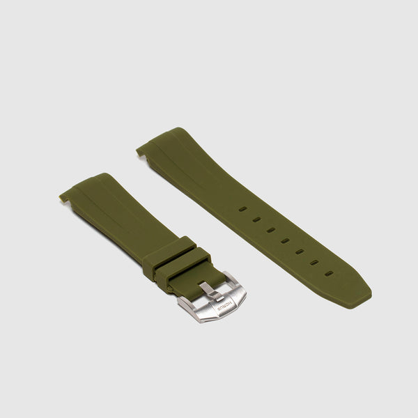 Rolex Explorer II Olive Green Rubber Strap