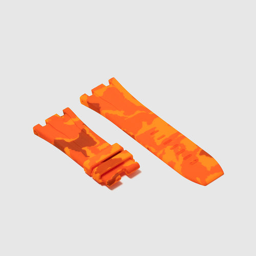 Rubber Strap for Audemars Piguet Royal Oak Offshore (44mm) - Orange Camo