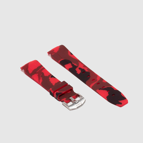 Rubber Strap for Rolex Explorer I - Red Camo