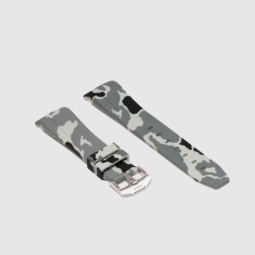 Rubber Strap for Rolex Datejust II - Snow Camo