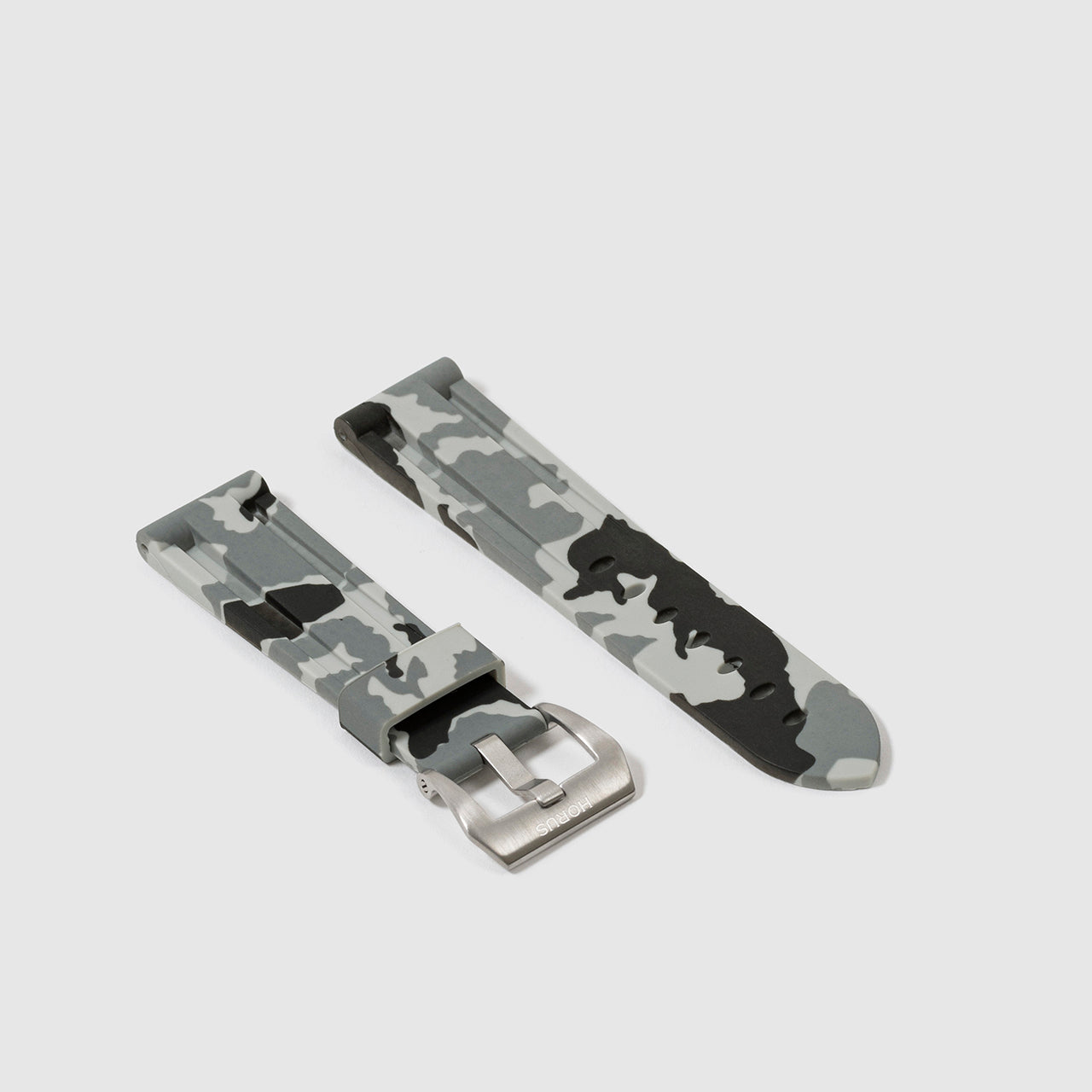 Rubber Strap for Tag Heuer Monza Calibre 17 - Snow Camo
