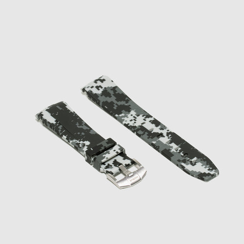 Rubber Strap for Rolex Submariner - Snow Digi Camo