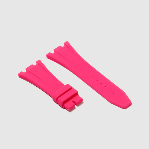 Rubber Strap for Audemars Piguet 42mm Royal Oak Offshore (Deployant Clasp) - South Beach Pink